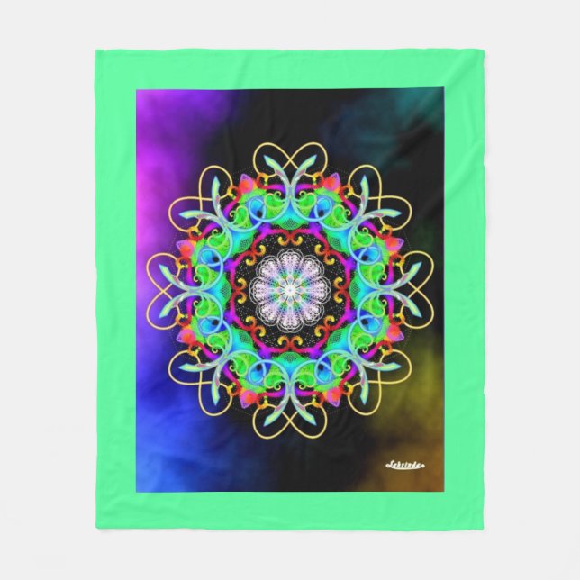 Ever-Flowing Abundance II Fleece Blanket (Front)