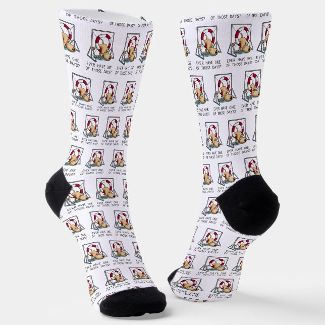 Ever Have One of Those Days? Dog agility accident Socks (Angled)