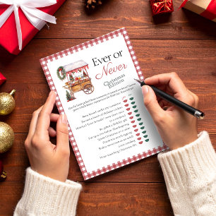 Ever or Never Festive Market Bridal game card