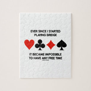 Ever Since I Started Playing Bridge Humour Saying Jigsaw Puzzle
