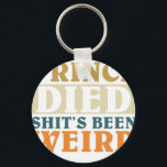 Ever Since Prince Died Shit's Been Weir Key Ring<br><div class="desc">A stylish keychain featuring a vintage classic car design. A perfect accessory for car lovers and collectors. Great for everyday use or as a small and thoughtful gift for classic car enthusiasts.</div>