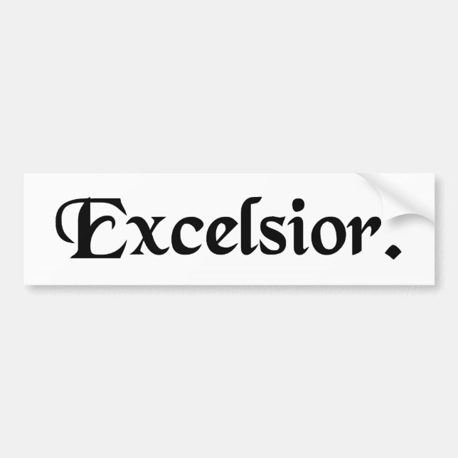 Ever upward. bumper sticker (Front)