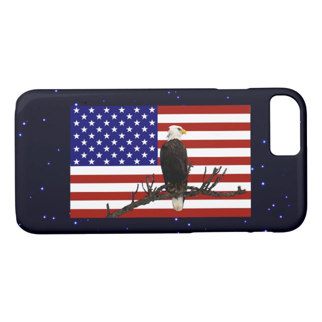 Ever Vigilant Bald Eagle Case-Mate iPhone Case (Back (Horizontal))