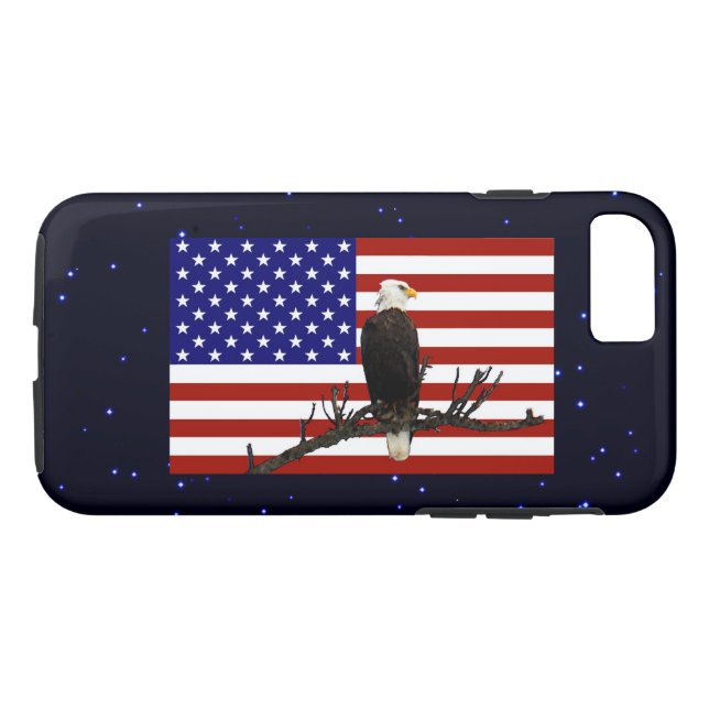 Ever Vigilant Bald Eagle Case-Mate iPhone Case (Back (Horizontal))