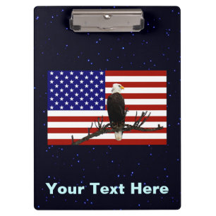 Ever Vigilant Bald Eagle Clipboard