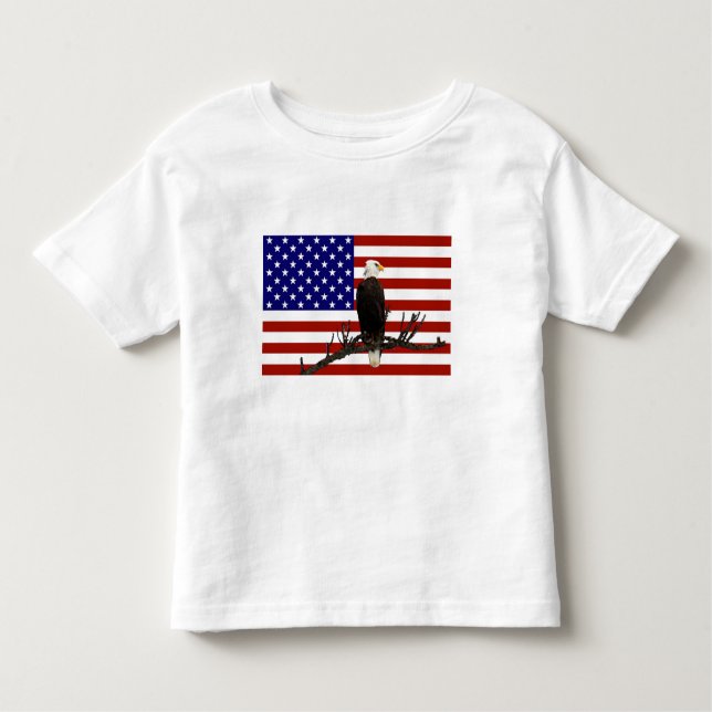 Ever Vigilant Bald Eagle Toddler T-Shirt (Front)