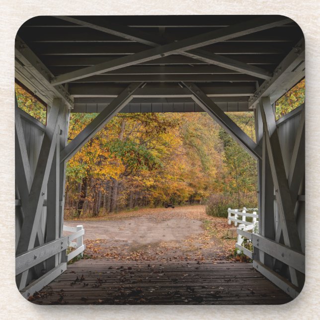 Everatt Road Covered Bridge Coaster (Front)