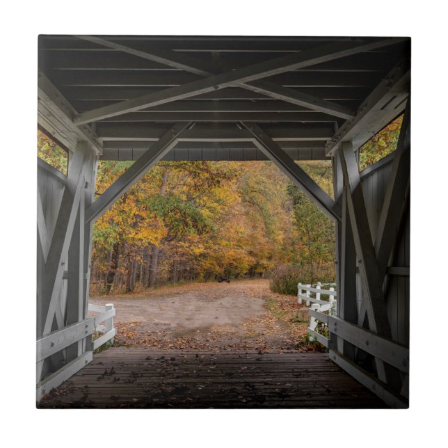 Everatt Road Covered Bridge Tile (Front)