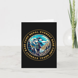 Everest Base Camp Nepal Mountain Everest View Hiki Card