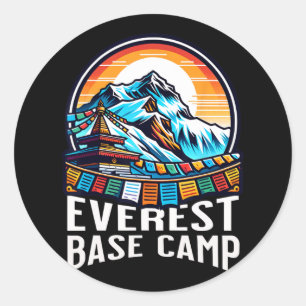 Everest Base Camp Prayer Flags Nepali Himalayan Hi Classic Round Sticker