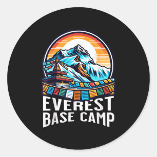 Everest Base Camp Prayer Flags Nepali Himalayan Hi Classic Round Sticker