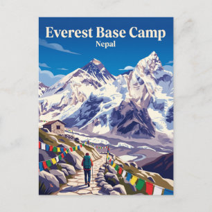 Everest Base Camp Trek Nepal Postcard
