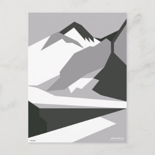 Everest Black - Art Gallery Selection Postcard