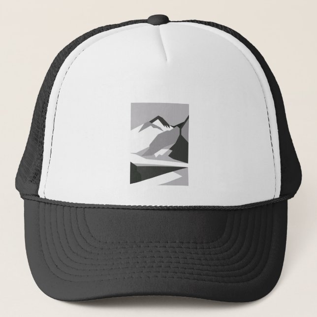 Everest - black trucker hat (Front)