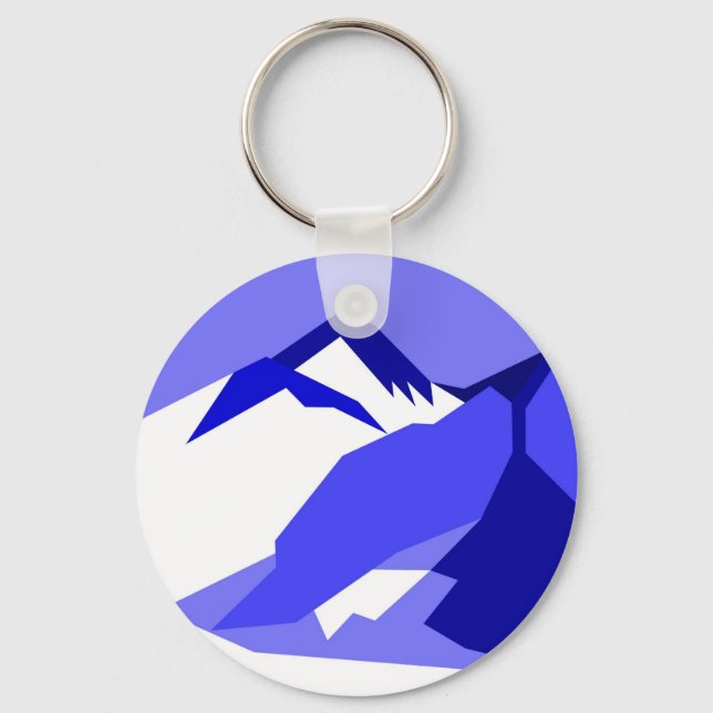 Everest - blue key ring (Front)