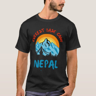 Everest Byse Camp Nepal Climbing Hiking Mountains T-Shirt