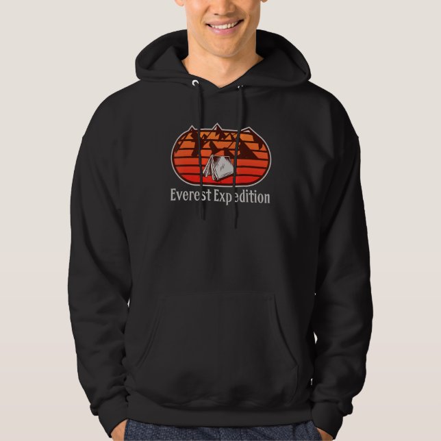 Everest Expeditions Mountain Exploration Adventure Hoodie (Front)