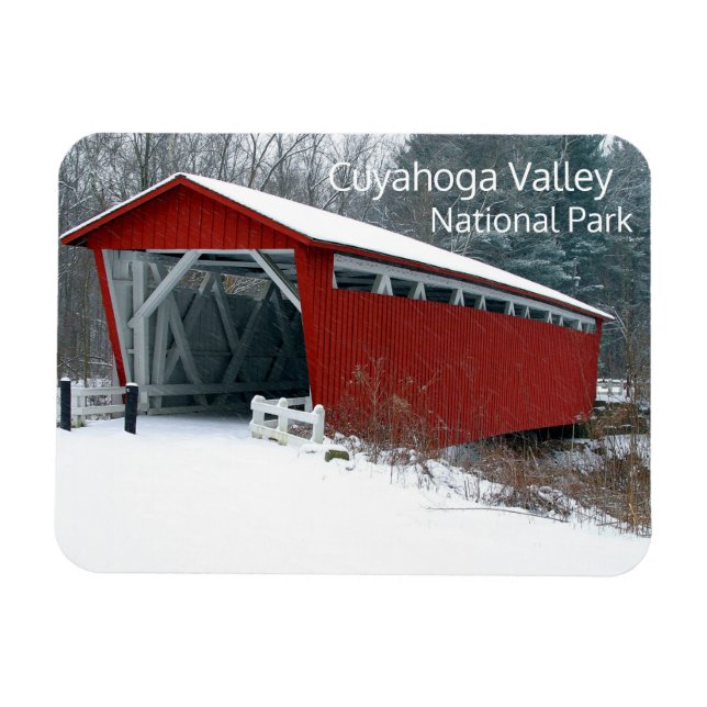 Everett Covered Bridge, Cuyahoga Valley NP Magnet (Horizontal)