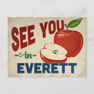 Everett Washington Apple - Vintage Travel Postcard