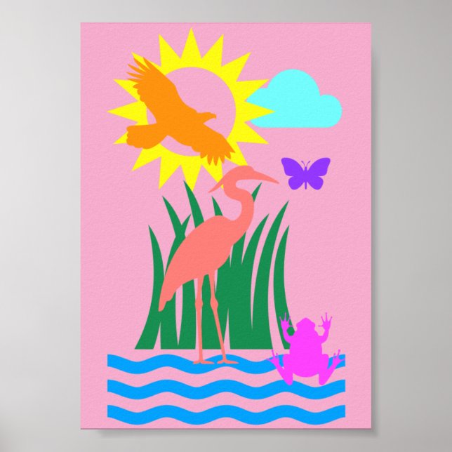 Everglade Creatures Poster (Front)