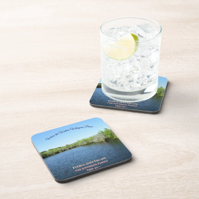 Everglades Escape - Family Adventure Keepsake Coaster (Right Side)