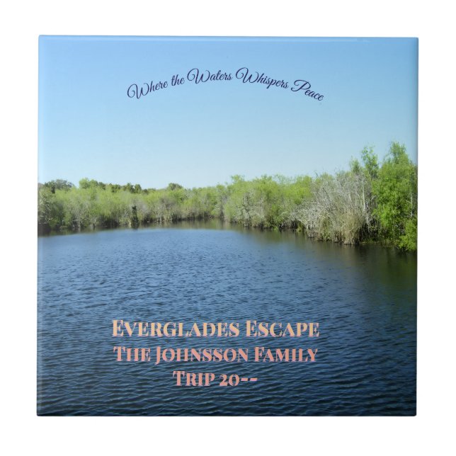 Everglades Escape - Family Journey Keepsake Ceramic Tile (Front)