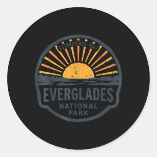 Everglades Florida National Parks Outdoors Nature Classic Round Sticker