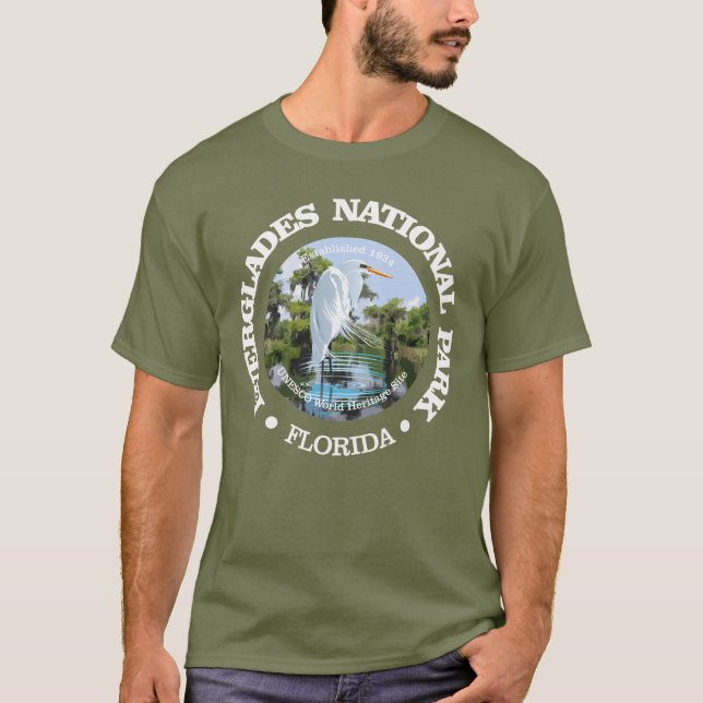 Everglades National Park (egret) T-Shirt (Front)