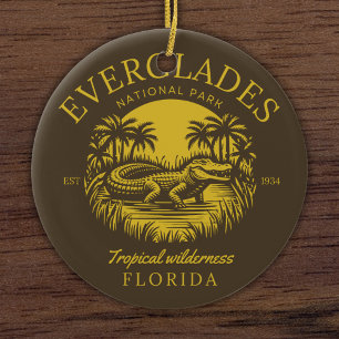 Everglades National Park Florida Ceramic Ornament