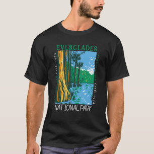  Everglades National Park Florida Distressed Retro T-Shirt