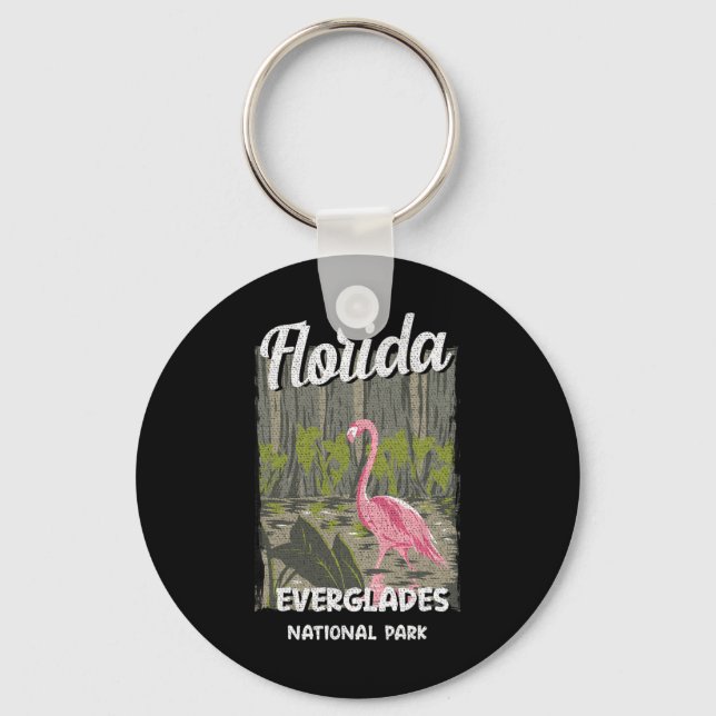 Everglades National Park Florida Fl Vibes Sunshine Key Ring (Front)