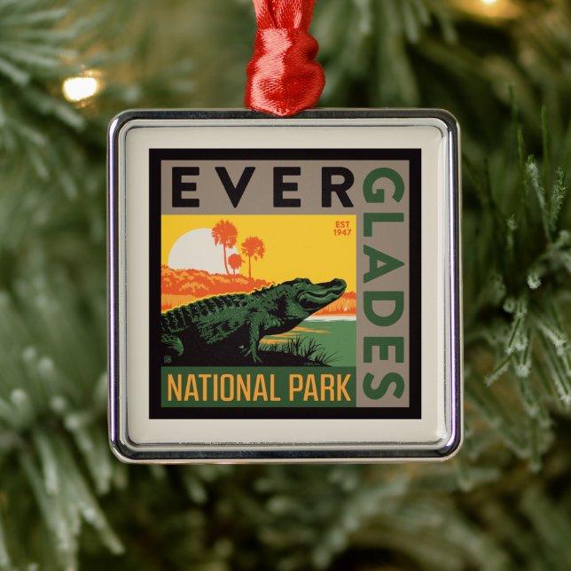 Everglades National Park | Florida Metal Ornament (Tree)
