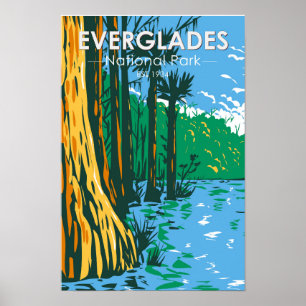Everglades National Park Florida Vintage Poster
