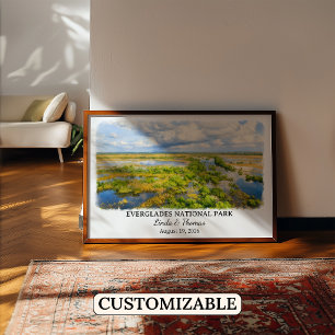 Everglades National Park Florida, Watercolor Poster