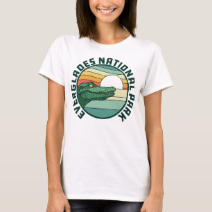 Everglades National Park Retro Alligator 80's Styl T-Shirt