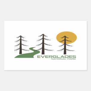 Everglades National Park Trail Rectangular Sticker