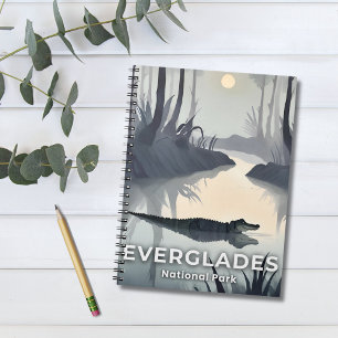 Everglades National Park Watercolor Alligator Notebook
