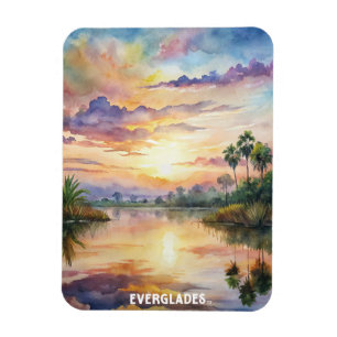 Everglades National Park Watercolor Painting Magnet