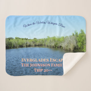 Everglades Serenity Sherpa Blanket