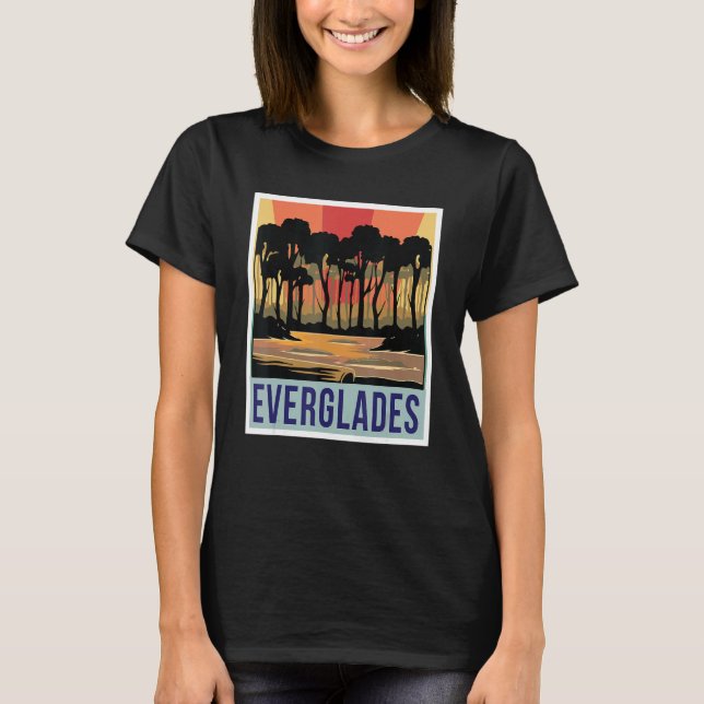 Everglades Wetlands National Park Florida Souvenir T-Shirt (Front)