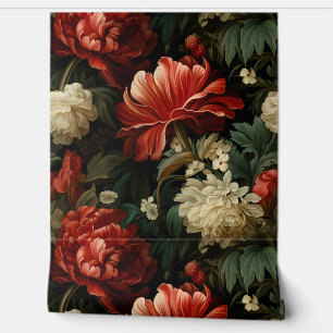 Everglow Noel Florals Botanical Wallpaper