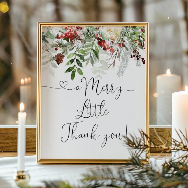 Evergreen A Merry Little thank you Favours Poster (Creator Uploaded)