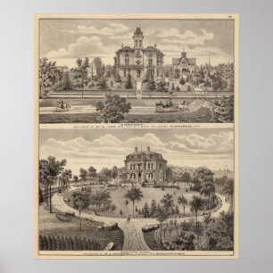 Evergreen and Guilford Place, Minnesota Poster