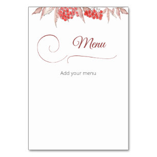 Evergreen Baby it's cold outside baby shower Table Number