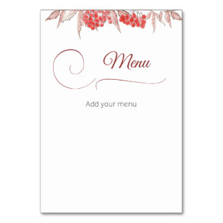 Evergreen Baby it's cold outside baby shower Table Number