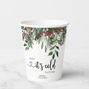 Evergreen Baby it's cold outside Paper Cups