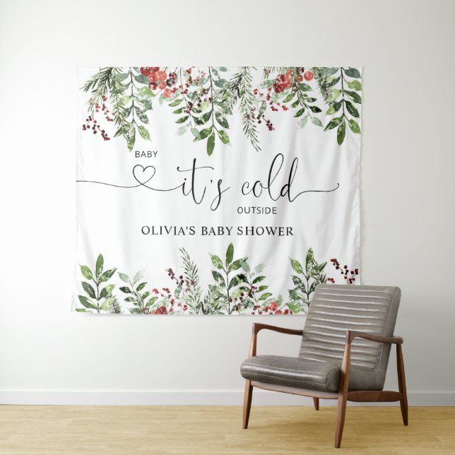 Evergreen Baby its cold outside Tapestry (In Situ (Horizontal))