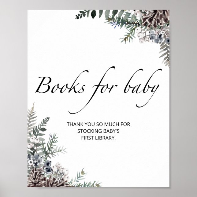 Evergreen baby shower books for baby  poster (Front)