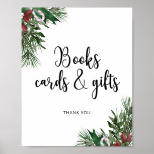 Evergreen  BOOKS CARDS AND GIFTS Poster