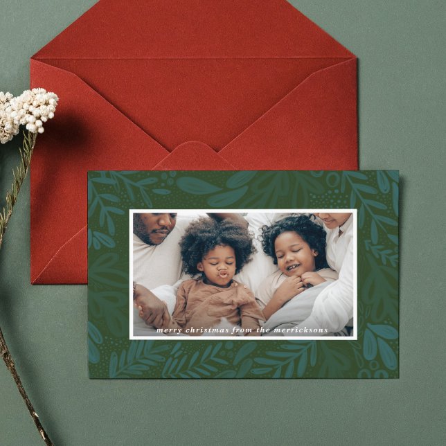 Evergreen Bramble | Festive Botanical Photo Holiday Card (Evergreen Bramble | Festive Botanical Photo Holiday Card)